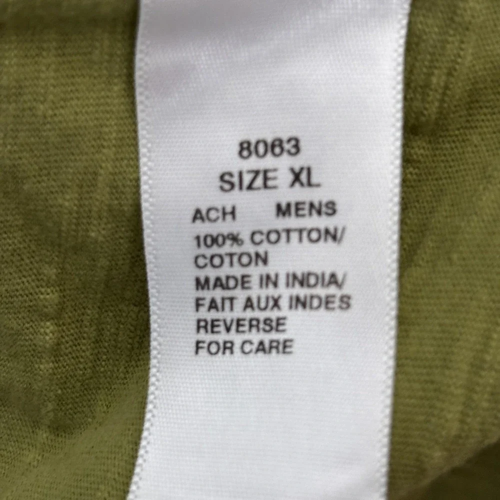 Woolrich Shirt Mens XL Olive Green Short Sleeve Button Front‎ Cotton Pockets - Picture 5 of 15